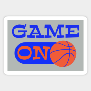 Game ON mode for basketball coaches, players or fans Sticker